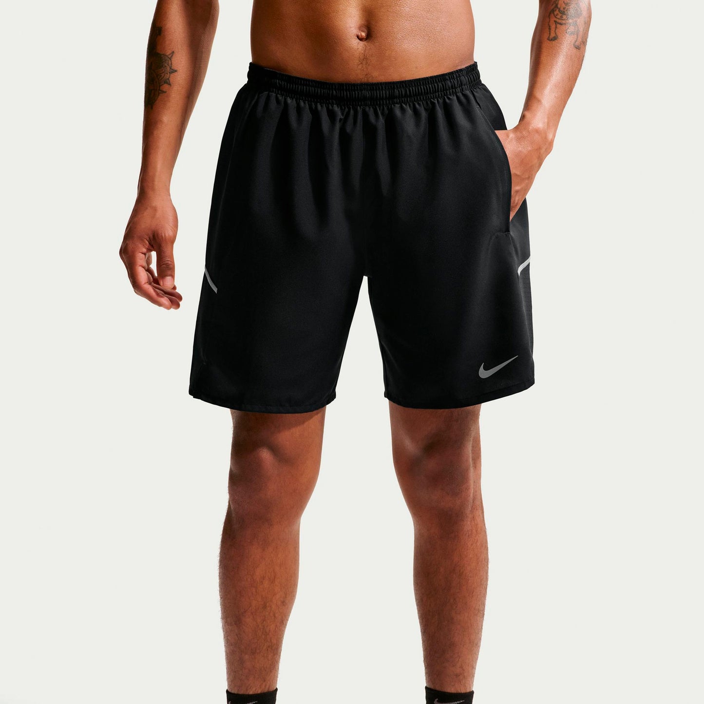 Nike Miler 7in  Running shorts Men - black, silver