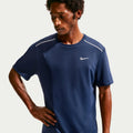 Miler  Running shirt Men - dark blue, silver