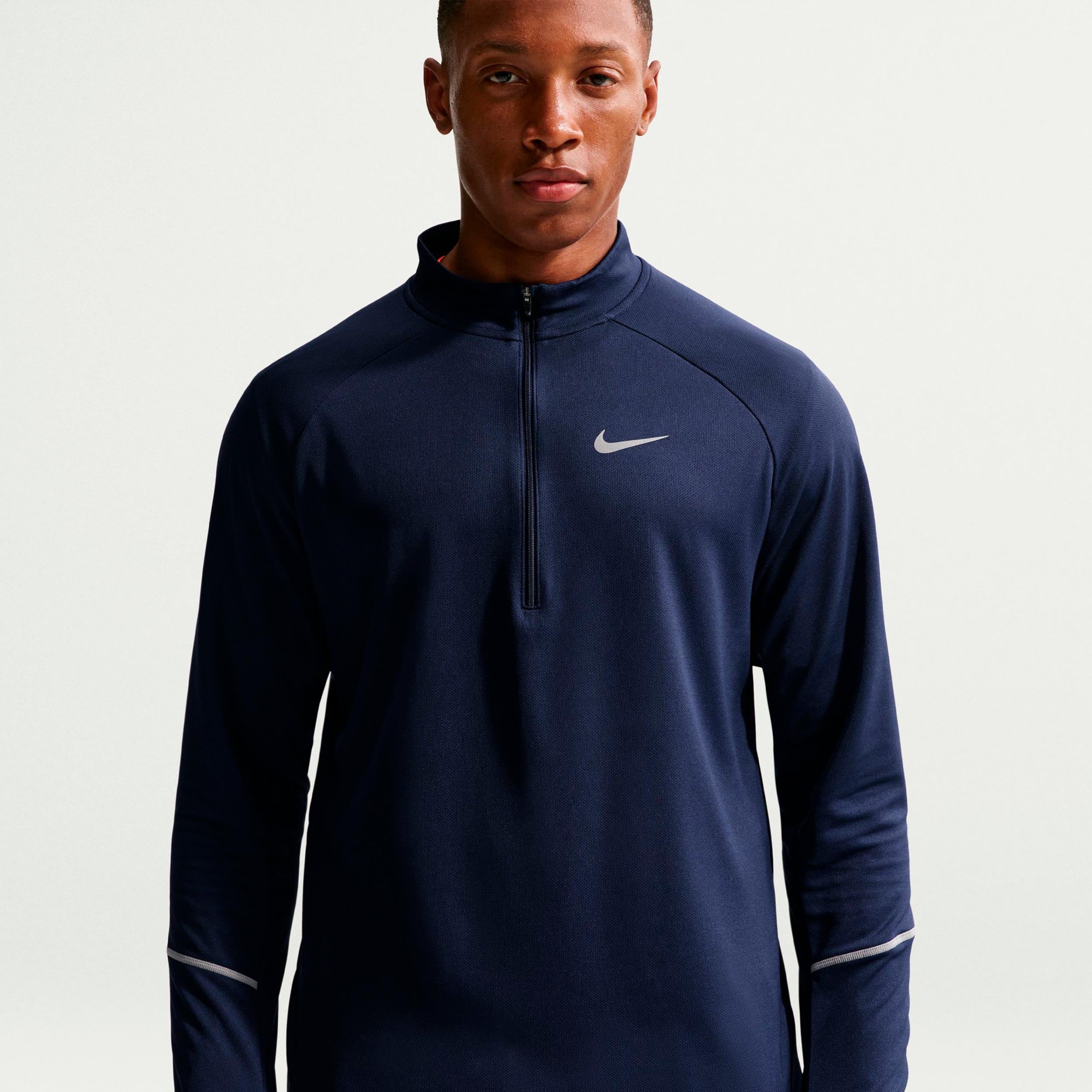 Nike Miler  Running shirt Men - dark blue, silver