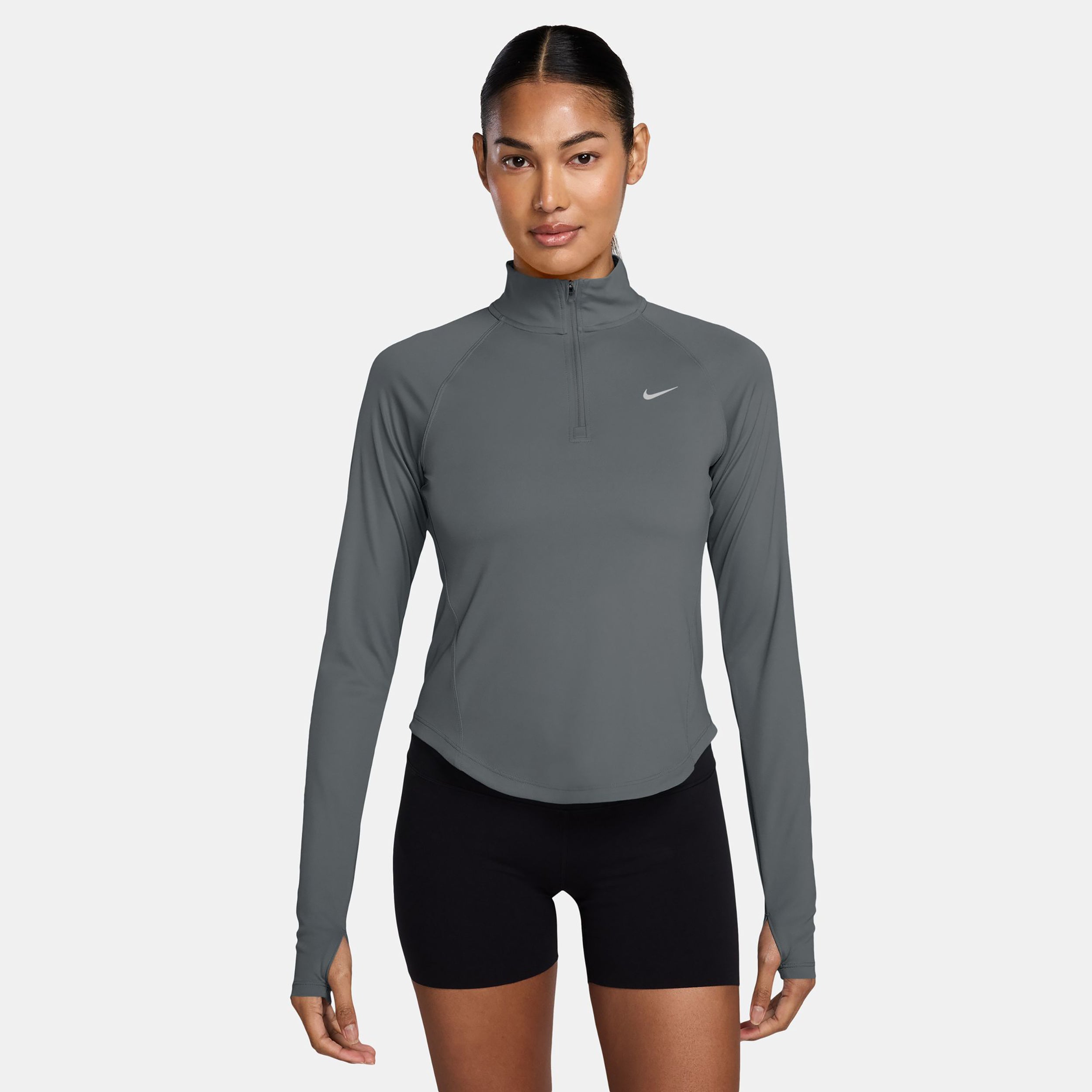 Nike Tempo  Running shirt Women - grey, silver