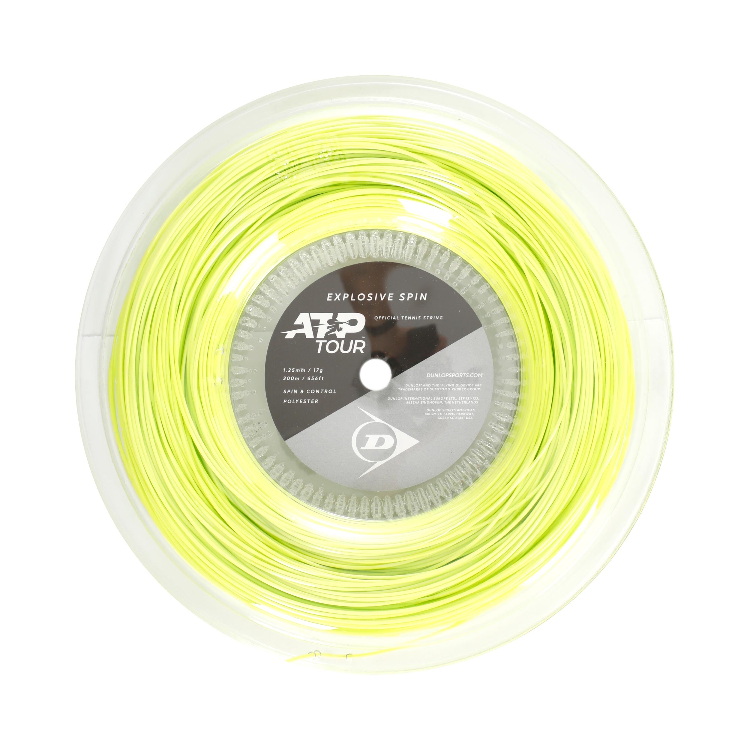 Dunlop Explosive Spin String reel 200m - yellow