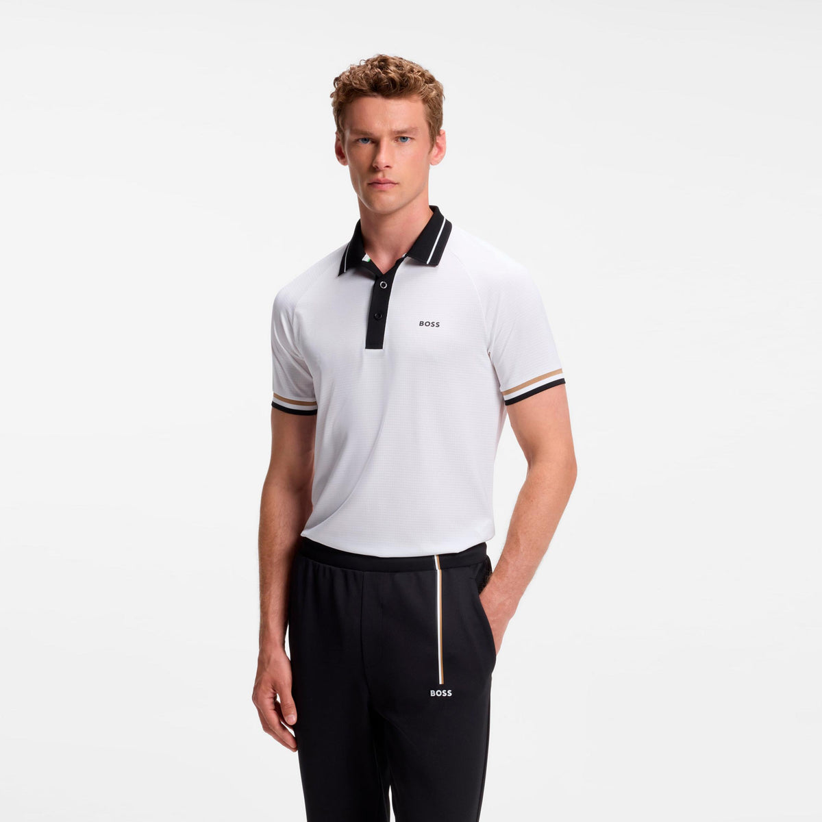 BOSS Court Polo Men - white