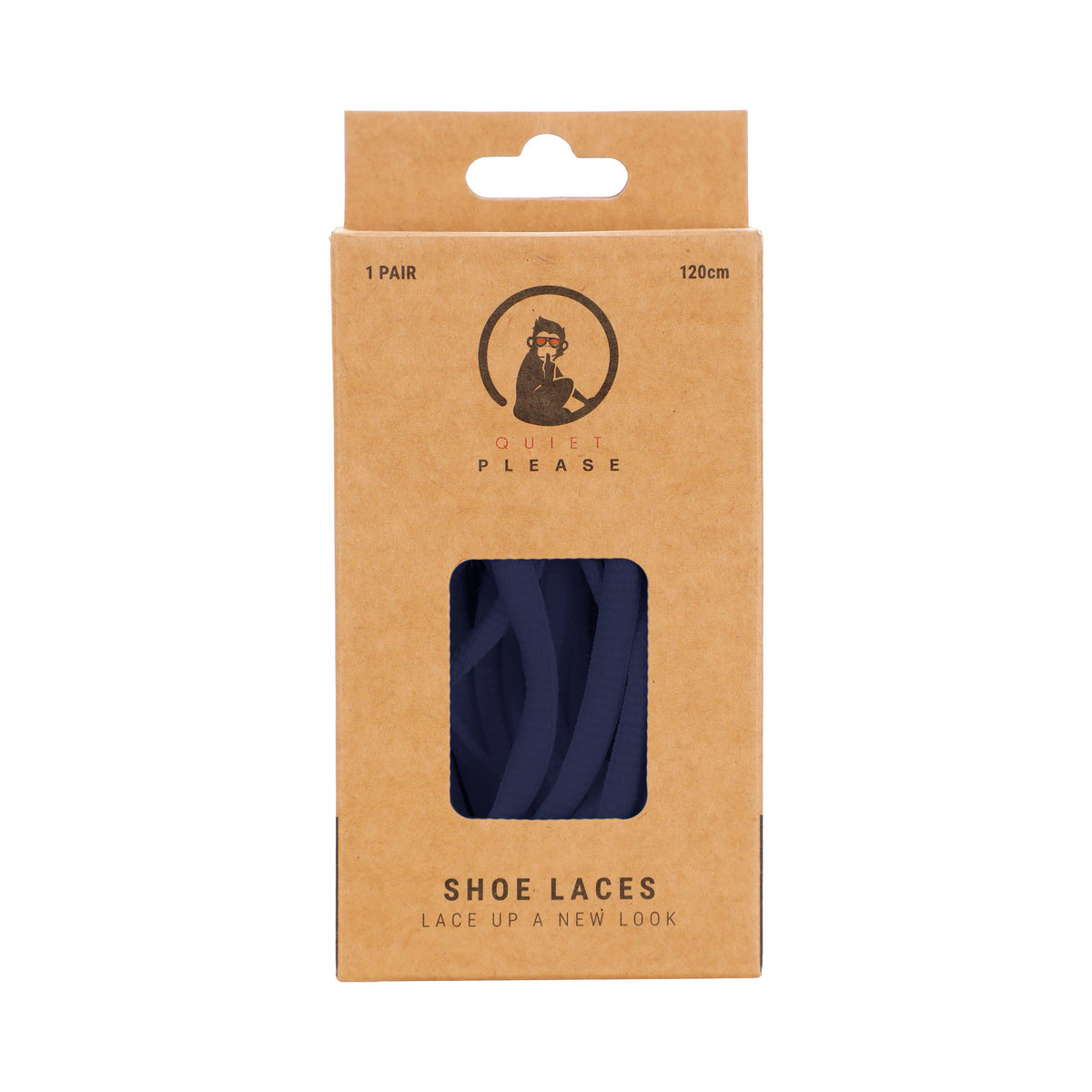 Quiet Please QP shoe laces 120cm Schnürsenkel - dunkelblau